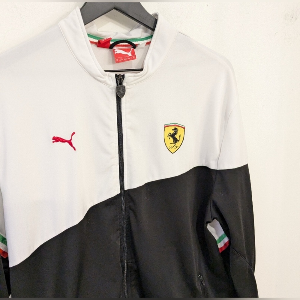 Puma Ferrari Black and White Jacket